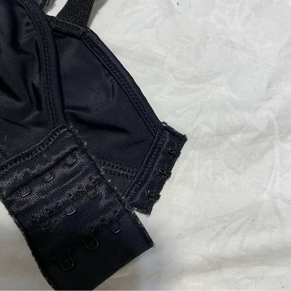 Bali 34D Bra Black Demi Underwire Smoothing Minimizing Loungewear Comfortable - Picture 5 of 7